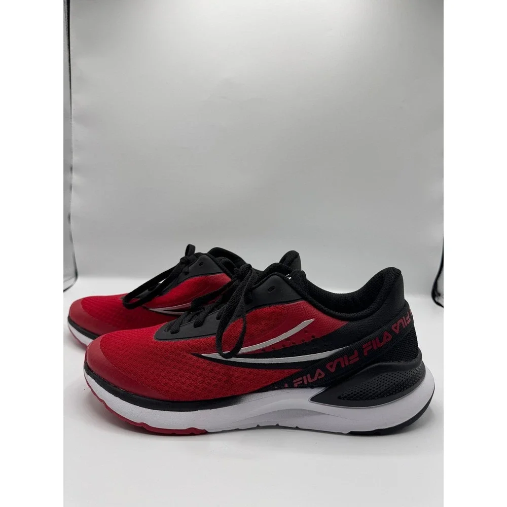 FILA Running Shoes mens‎ Size Lightweight Athletic Sneakers Red Black